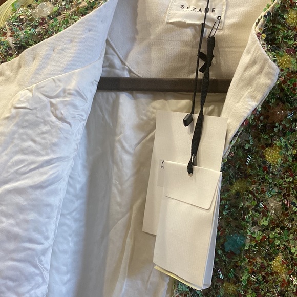 Sezane Jacket fully embroidered by hand NWT - Picture 9 of 12